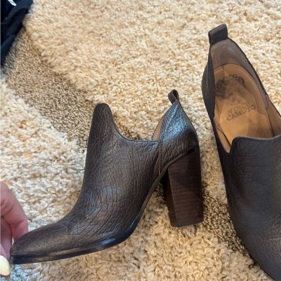 vince camuto, gray sparkle booties - Picture 2 of 3